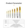 HSS Titanium Coating Screw Tap Drill Bit M2 M2.5 M3 M3.5 M4 M5 M6 M8 M10 M12 Metric Straight Flute Thread Tap Hand Tools Thread Lock3