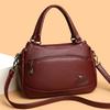 Women's Bag Middle-Aged Mother Bag Pu Shoulder Messenger Bag Handbag