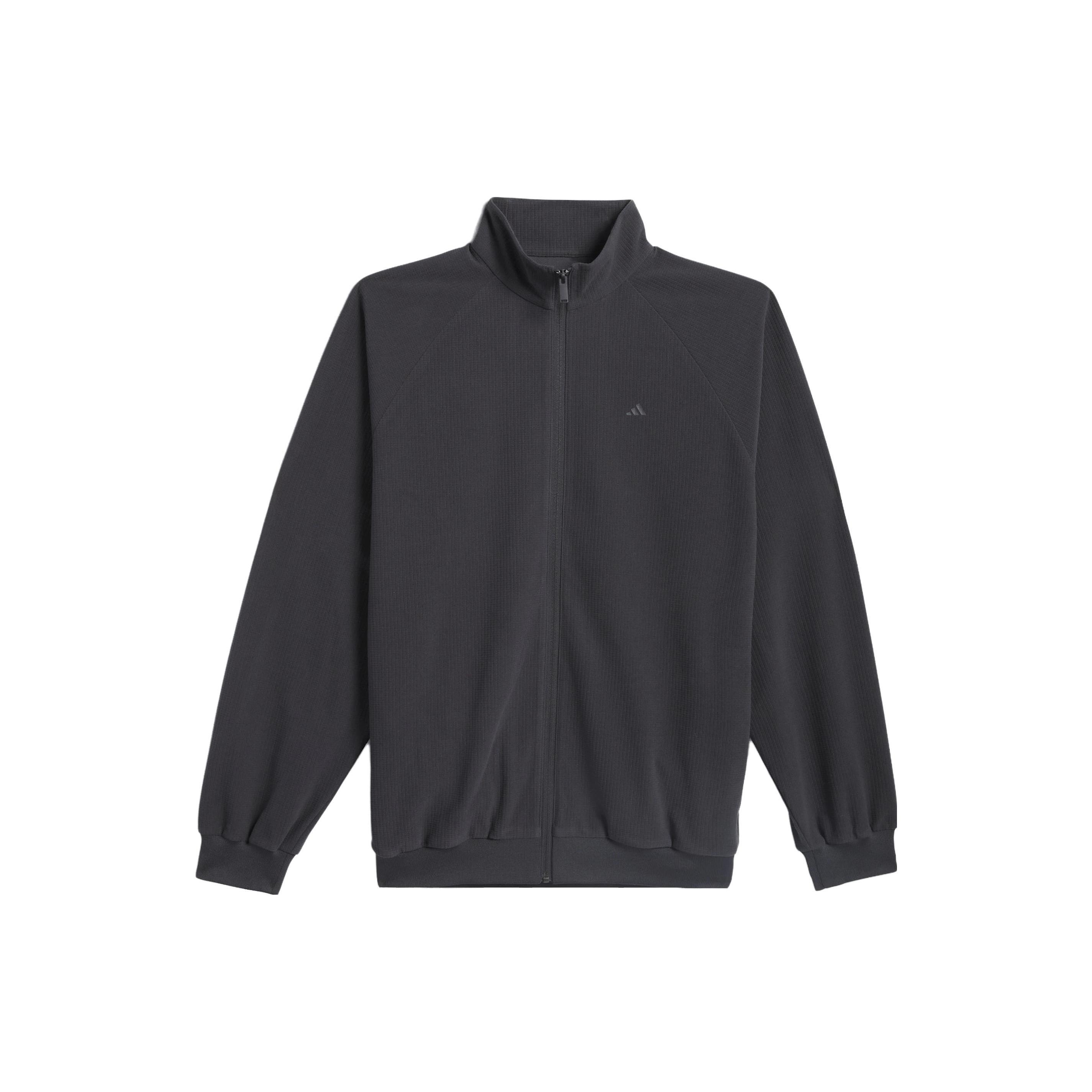 adidas Basketball Brushed Track Jacket Grey Men s IT2471 XL