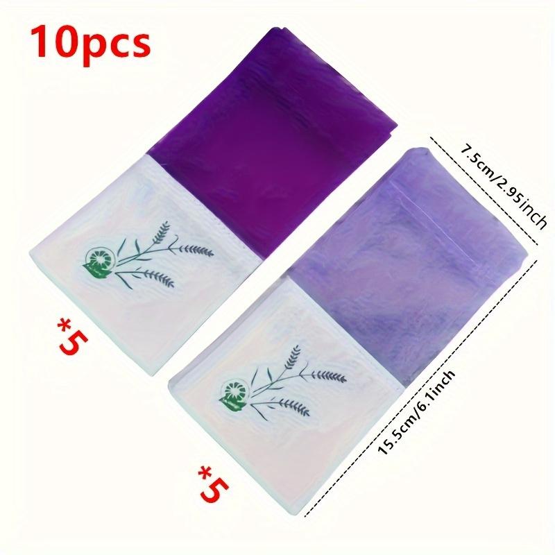 10Pcs Lavender Sachet Fragrance Bag Aromatherapy Empty Dried Bouquet Bag Transparent Mesh Cotton Linen Sachet Bag