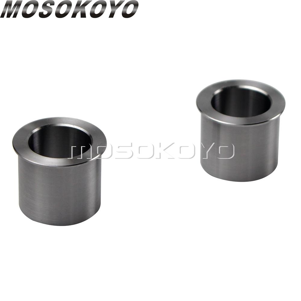 For Harley Wheel Bearing Reducers 1" To 3/4" Axle Reducer Spacer Kit for Sportster Touring Softail Dyna with 1" Sealed Bearings