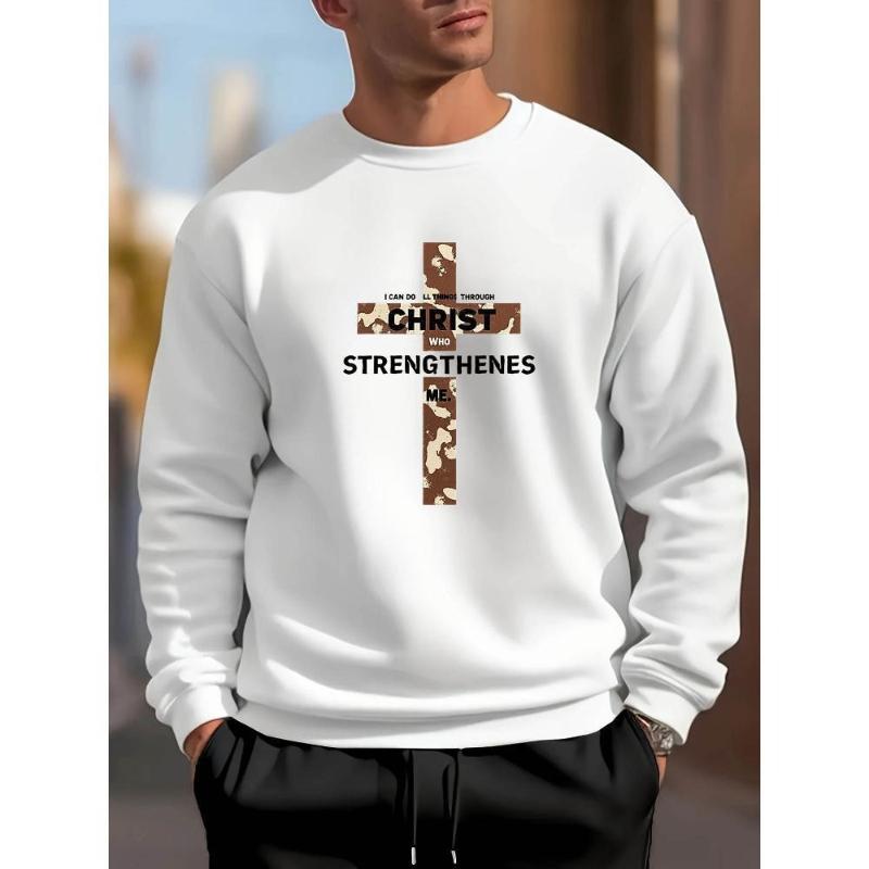 

Crew Neck Sweatshirt, Versatile & Cozy, Ideal for Multi-Scene Outings & Travel Journeys XXL чорний