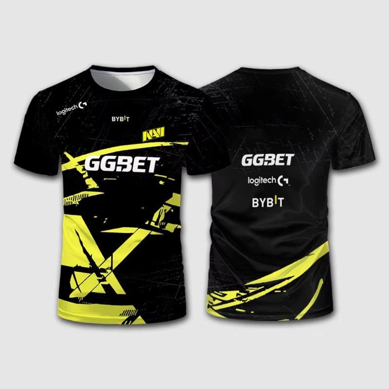 Maglia S1mple NAVI CSGO T-shirt Sportive a Manica Corta da Uomo e Donna CS2 Major Esports Uniforme da Allenamento Personalizzata Regalo per Fan