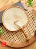Summer Straw Fan, Hand-Woven Traditional Hand-Held Summer Fan, Banana Leaf Fan, Chinese Style, for Babies and Children, Household Use