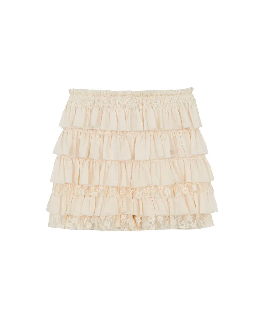 ILLIGO Tiered Frill Skirt Pants Ivory
