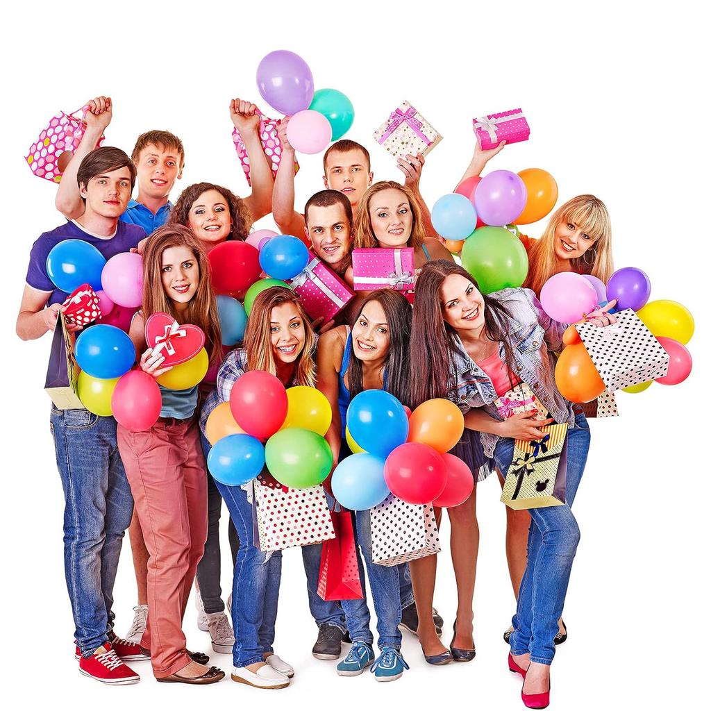 Set de 200 globos multicolores de 5 pulgadas, adecuado para bodas, cumpleaños, fiestas temáticas, fiestas de compromiso, reuniones familiares