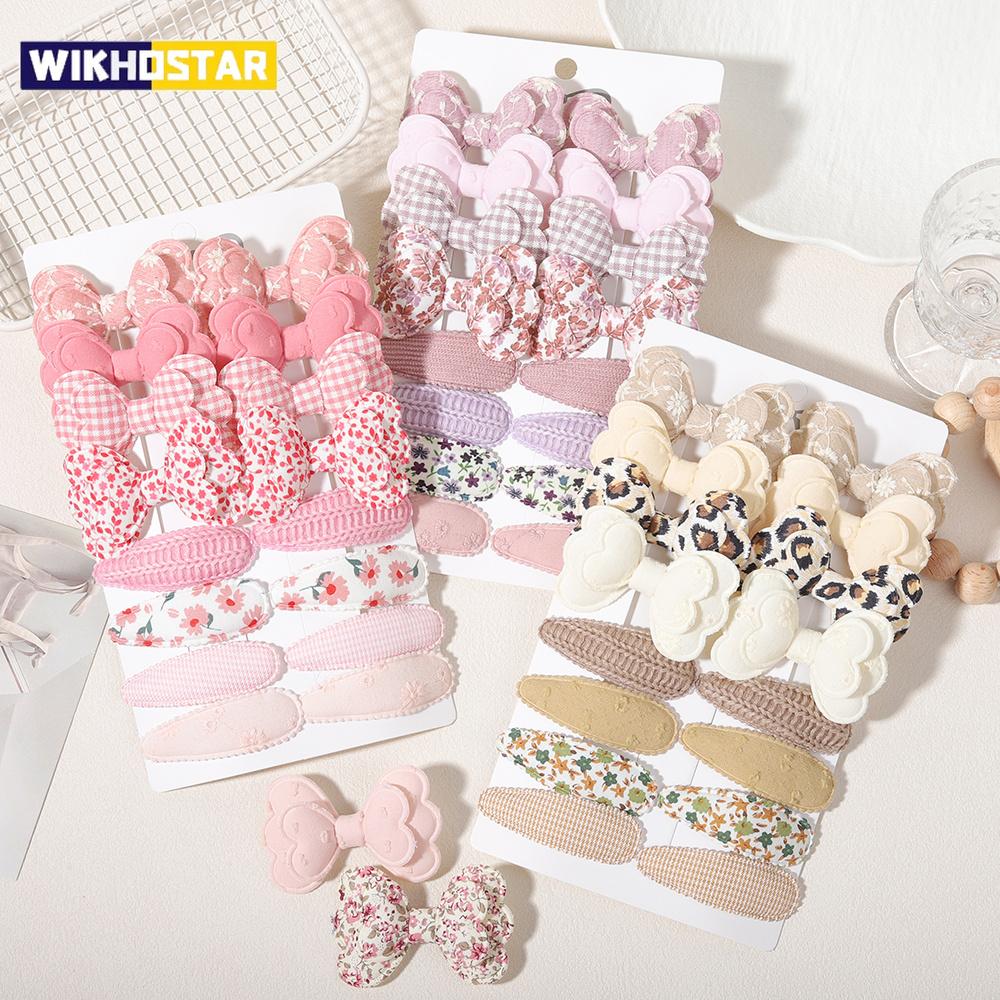 16pcs Girl Bow Hair Clips Cute Candy Color New Year New Style BB Clips Bowknot Kid Hairpins Barrettes Baby Hair Accessories Gift
