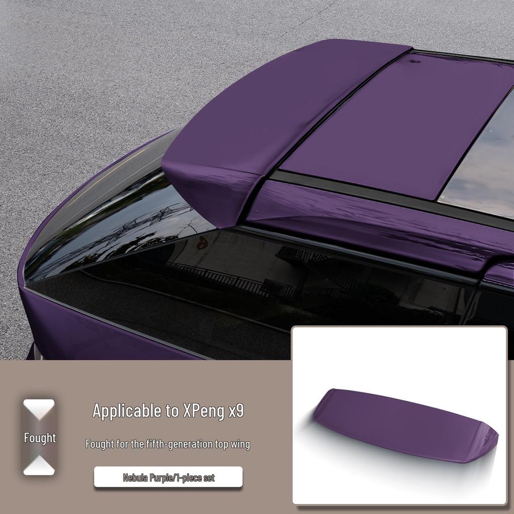 Xpeng Rear Spoiler: No-Drill Wind Deflector & Sports Spoiler for Car Exterior Decoration.