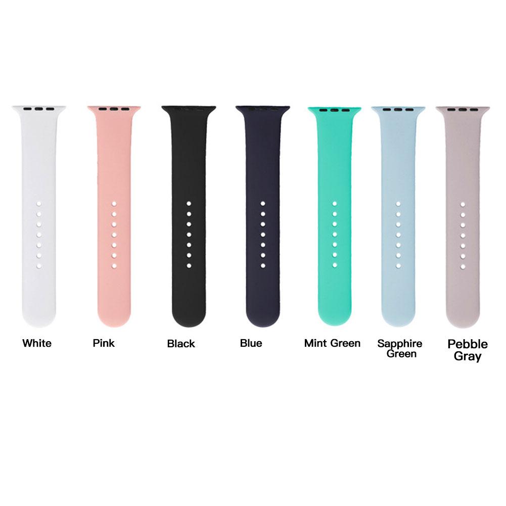 Watch Strap Soft Silicone Wristband 38mm 40mm 42mm 44mm iWatch Band Series 5/4/3/2/1