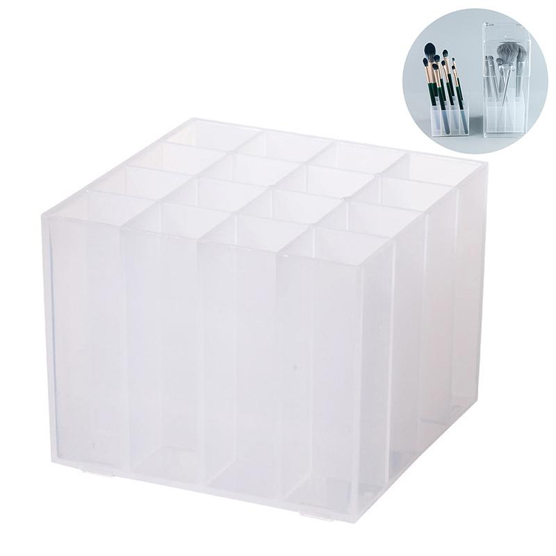 Boîte de rangement pour pinceaux à ongles Support pour pinceaux de maquillage Organisateur support en plastique pour outils à ongles Étagère d'exposition pour pinceaux d'art des ongles