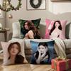 R-Rosy Zhao Pillow Case Anti-dustmite Pillowcase Invisible zipper silky Sofa cushion cover