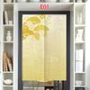 Cortina de Porta Estilo Japonês Algodão Linho Flor de Cerejeira Cortina Entrada da Cozinha Restaurante Decoração Noren Divisória Meia-cortina