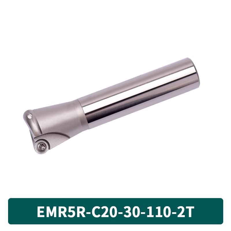 KM12 Right-Angle Milling Arbor with R0.8 Cutter Head, C20 Straight Shank, and C16 R5 Head for Turret Milling Machine