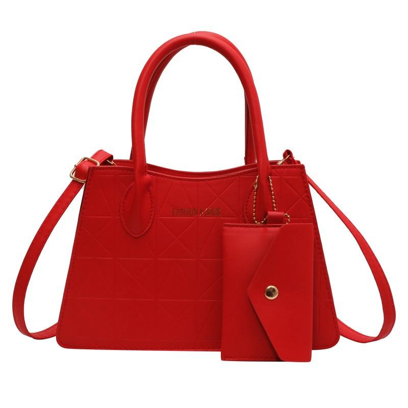 Kadın çantası 2025 yeni çocuk ve anne çantası PU kadın çantası Avrupa ve Amerikan büyük çanta çok parçalı set omuz çantası Bayan çantası