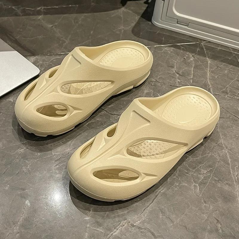 Fashion 2024 Summer New Men's Casual Shoes Baotou Beach Shoes Women's Cool Slippers