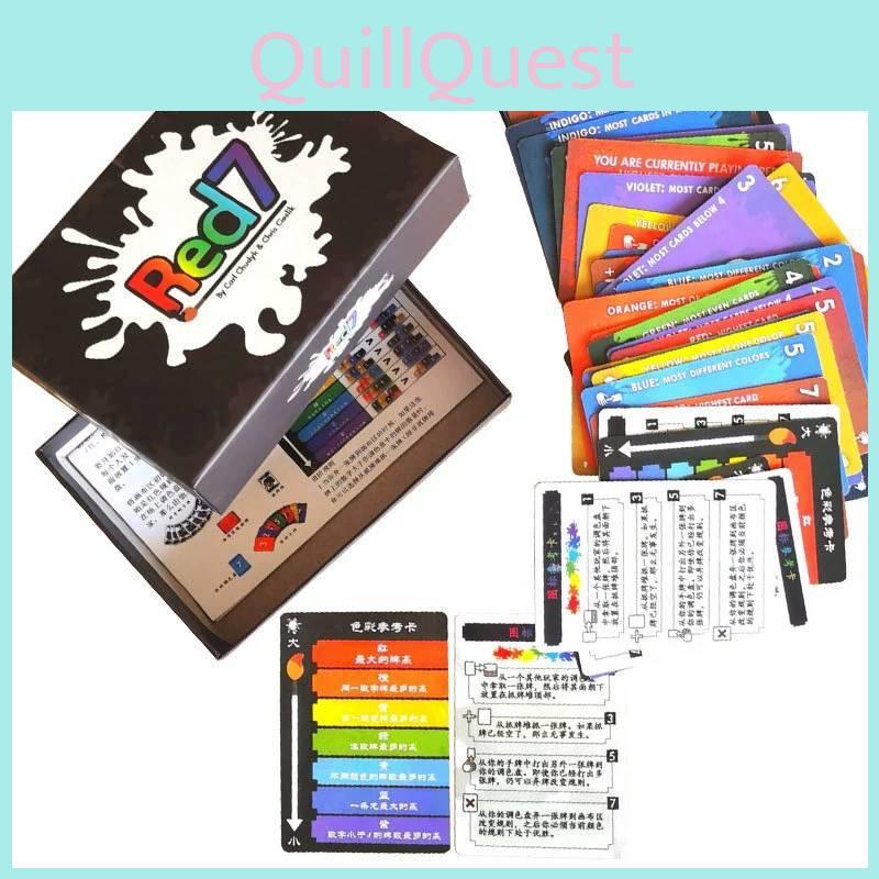 Red Card 7 Board Game Suitable For Daily Party And Family Interaction Members