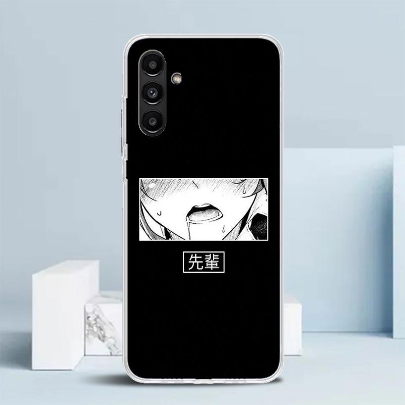 Japanese Aesthetic Text Letter Phone Case For Samsung Galaxy A17 A37 A57 A16 A15 A14 A13 A56 A55 A54 A53 A36 A35 A34 A33 A26 A25
