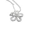 Seiko CNC Four-Leaf Clover Diamond Necklace - Gold Sunflower Honeycomb Design, Women's Versatile Clavicle Chain