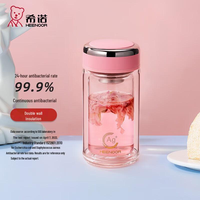 Xingnuo Double Wall Borosilicate Glass Tea Infuser Bottle