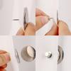 Magnetic Curtain Button Detachable Self-Adhesive Magnetic Patch for Light Blocking Drapes Shower Curtain Closure Buckle Fastener