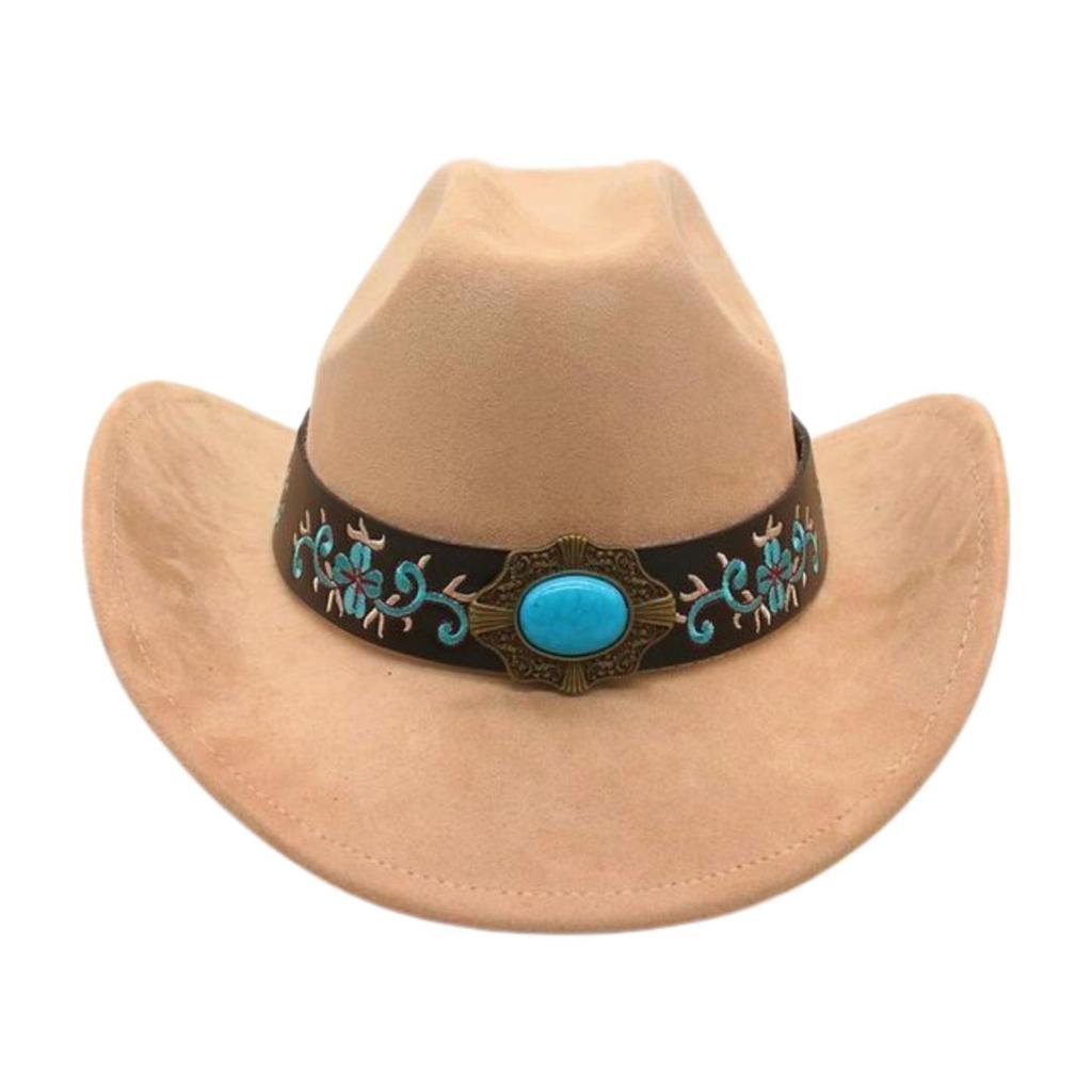 Foreign Trade  Tourism Top Hat Niche Western Cowboy Hat Niche Ethnic Style Skull Stage Dance Performance Hat