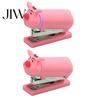 Functional Stapler for Receipts And Crafts Mini Cartoon Stapler, Cute Pig Shape, Portable Lightweight PVC Small Desktop Office Desk Shell Binding
