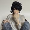 17cm Death Note L. Lawliet Squatting Sofa Figurine Model Toy Doll Room Decoration Collection Car Ornament Kids Birthday Gift
