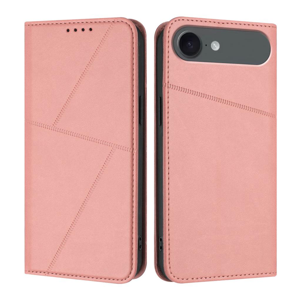 For iPhone 17 Air Wallet Case Magnetic Closure Leather Flip Phone Cover with Stand