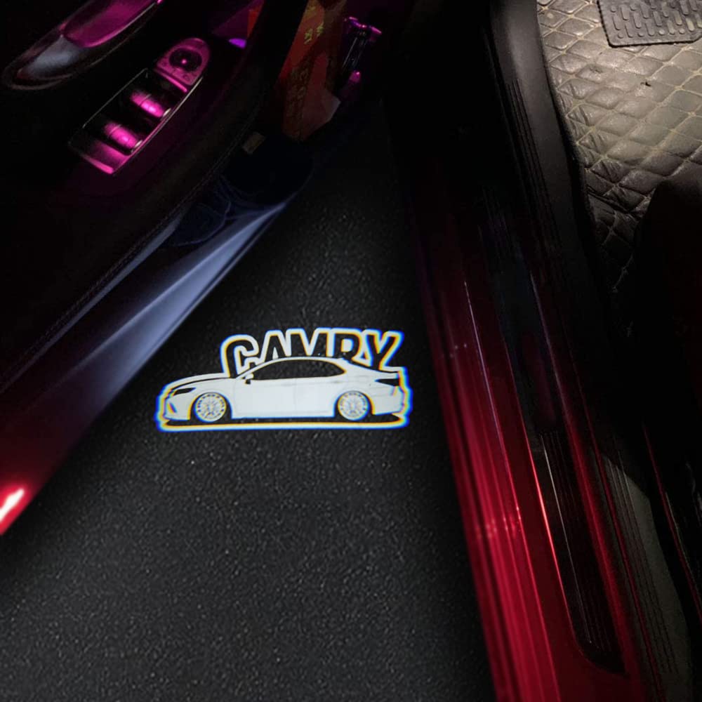 Akarin Einstiegsleuchte, Kompatibel mit Camry 70er Serie, 50er Serie, 40er Serie Logoprojektion,