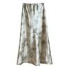 New Chinese Style Ice Silk Tie-dye Acetic Acid Satin Skirt Women's Spring New Tall and Thin Hip-wrapped Fishtail Skirt