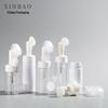 Silicone Brush Head Mousse Bottle - PET Plastic Foam Cleansing Bottle