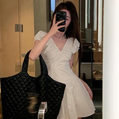Spring High-end Versatile Short Skirt High-end Fashion Dress Women's Design Feeling Waist and Thin A-shaped Skirt