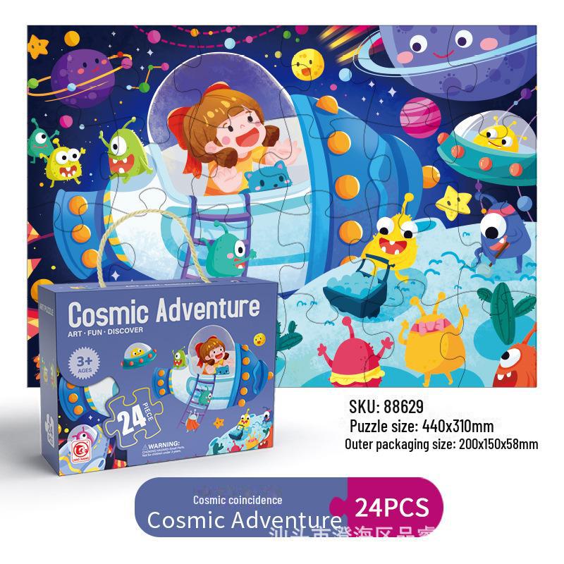 New Halloween and Christmas Children's Puzzle Educational Toys - Perfect for Baby Gifts, Birthday Presents, and Kindergarten Souvenirs.