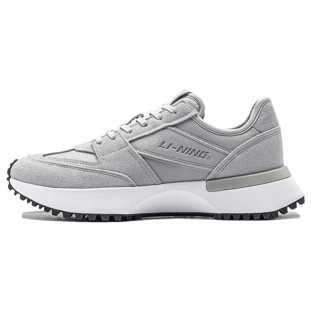 Li Ning Lightweight Abrasion Resistant Low Top Running Shoes Men's Gray AZGT033-3