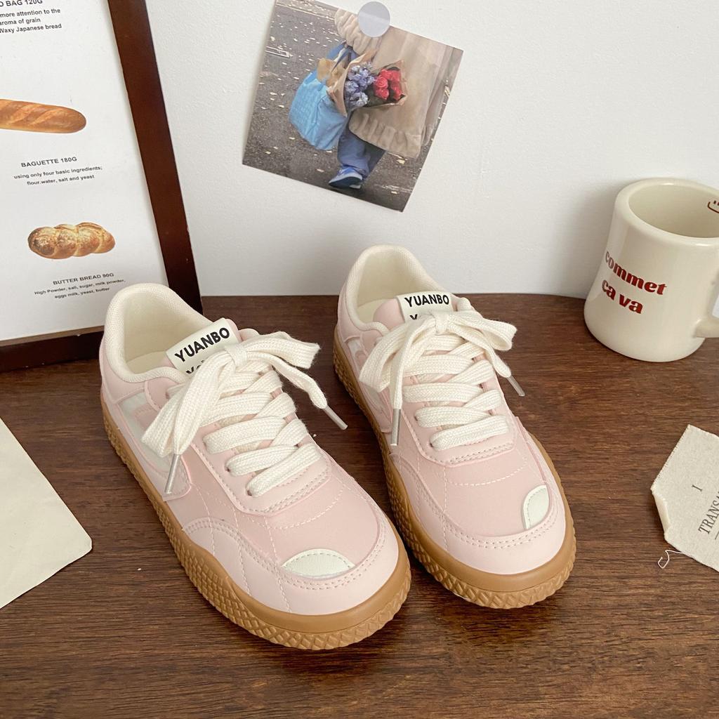 Versatile casual little white shoes women's 2025 new spring and autumn new breathable soft-soled students cute casual board shoes