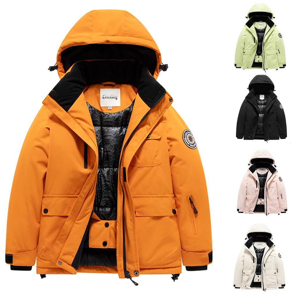 Children's Fashion Skiwear Set Boys' And Girls' Thickened Waterproof Warm Ski Jacket