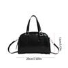 Shoulder Bag Retro Handbag PU Leather Boston Bag Elegant PU Bowling Bag  Girls/Female