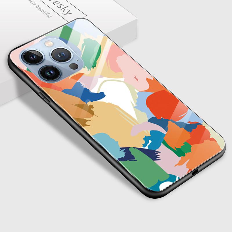 Tempered Glass Phone Case For Samsung A12 A16 A32 A53 S20FE S23 S25 Honor20 X6A 90Lite 9X Huawei Y9Prime2019 P30Lite Soft Edge Shockproof Smooth Shell