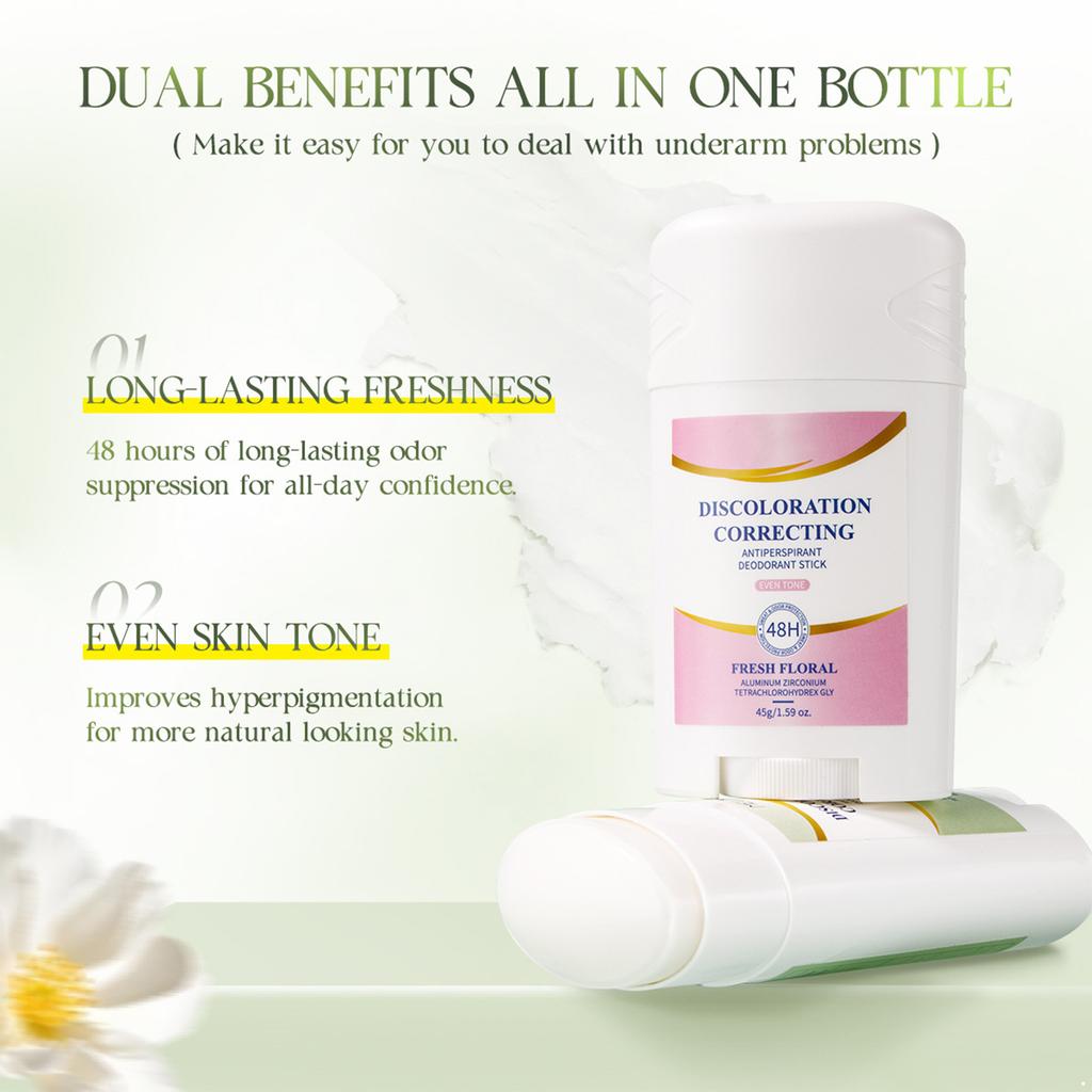 Alkoholfreies Deodorant für Frauen, Antiperspirant-Stick mit langanhaltender Frische, Schweißkontrolle & Trockenkomfort, 48-Stunden-Duft