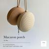 Fika pod dohledem učitelky ve školce a matky Macaron dudlík a kousátko mocha - se sídlem v Kobe - sáček, silikon, 9x9cm, pouzdro,