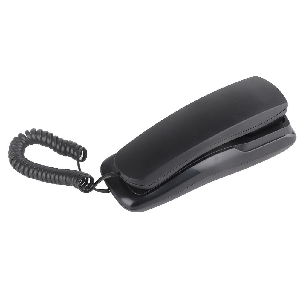Home Telephone Multifunction Wall Mountable Telephone for Office Home Hotel BathroomBlack