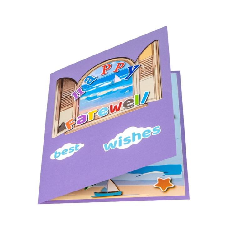 Celebratory Graduation and Retirement Card Elegant Paper 3D Greeting Card for Memorable Graduation Retirement Farewells