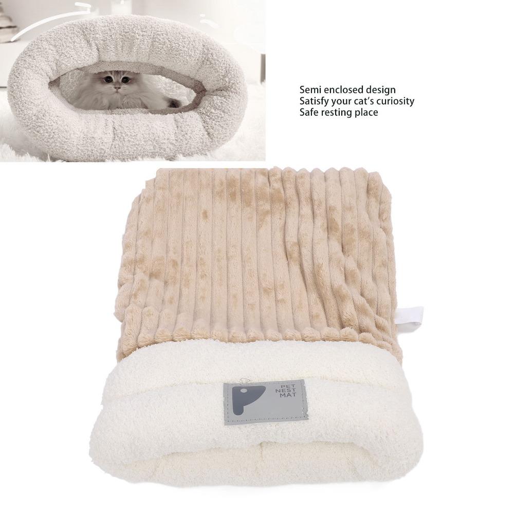 Removable Pet Cave Bed Washable Pet Sleeping Sack Durable Cat Sleeping Bag for Small Dogs