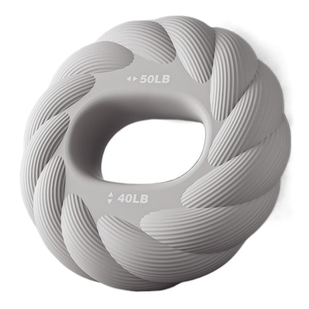 

Double Weight Grip Strength Training Ring Hand Grip Strengthener Increase Muscle Power Grey 40-50LB