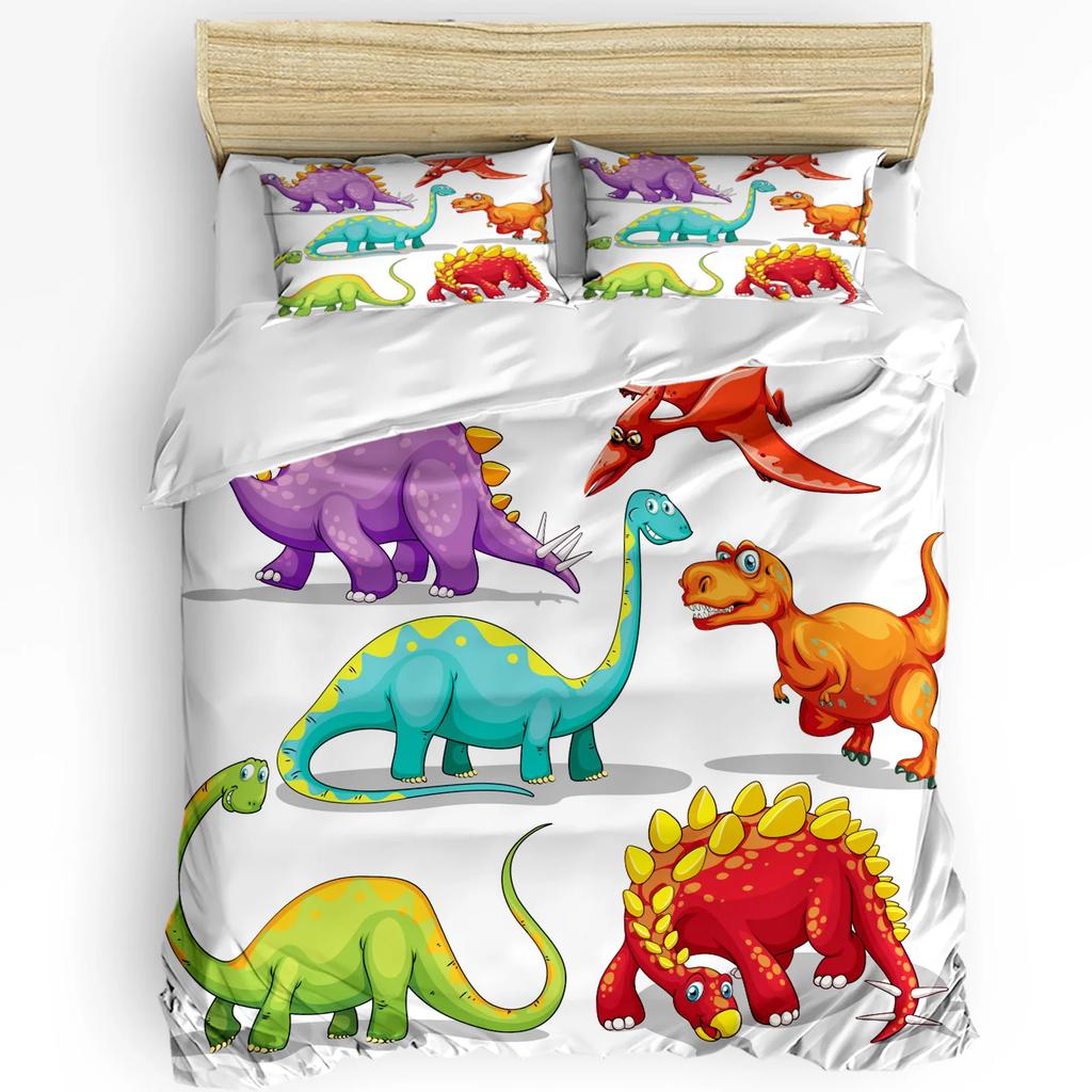 Children Bedding Set For Bedroom Bed Home Cartoon Safari African Animals Swimming In The Duvet Cover Quilt Cover And Pillowcase