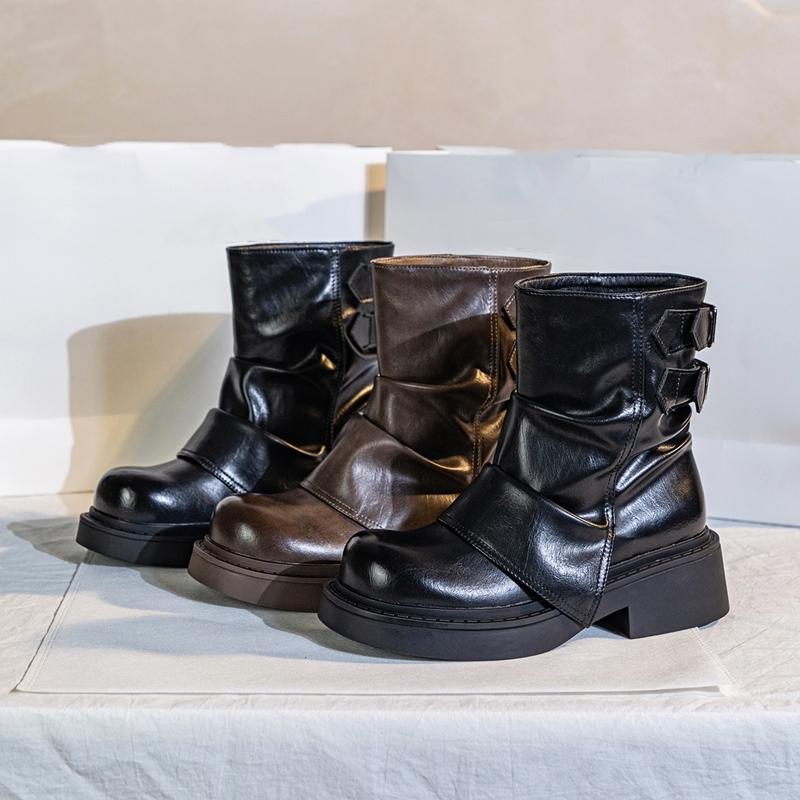 Fashion AIYUQI 2025 New Women's Kuguan Boots Vintage Non-Slip Women Cavalier Boots Large Size Comfortable female Ankle Boots