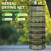 8 Layer Herb Drying Rack Nylon Hanging Drying Rack Mesh with Zipper Breathable Hanging Mesh Basket Flowers Buds Plants Dryer