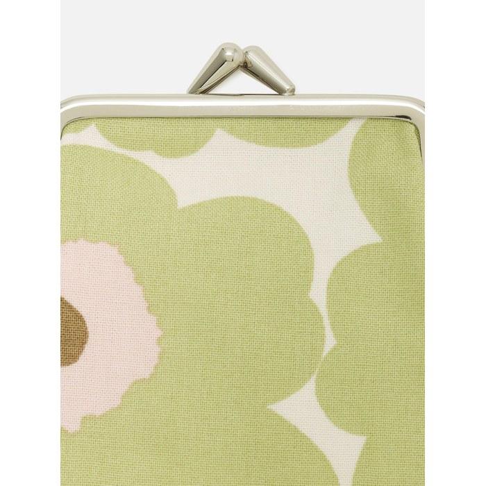 Marimekko Mini Unikko Pieni Kukkaro Coin Purse Women's Light Green X Light Pink