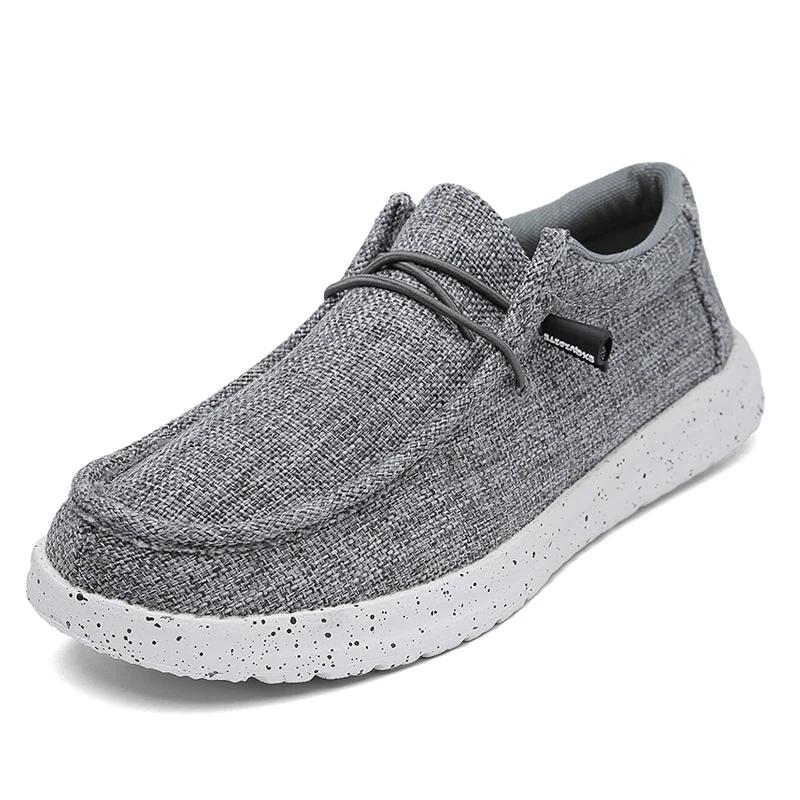 Fashion Large Size Outdoor Men's Casual Denim Canvas Shoes Vulcanize Shoes Fashion Luxury Style Designer Breathable Men Sneakers Loafers