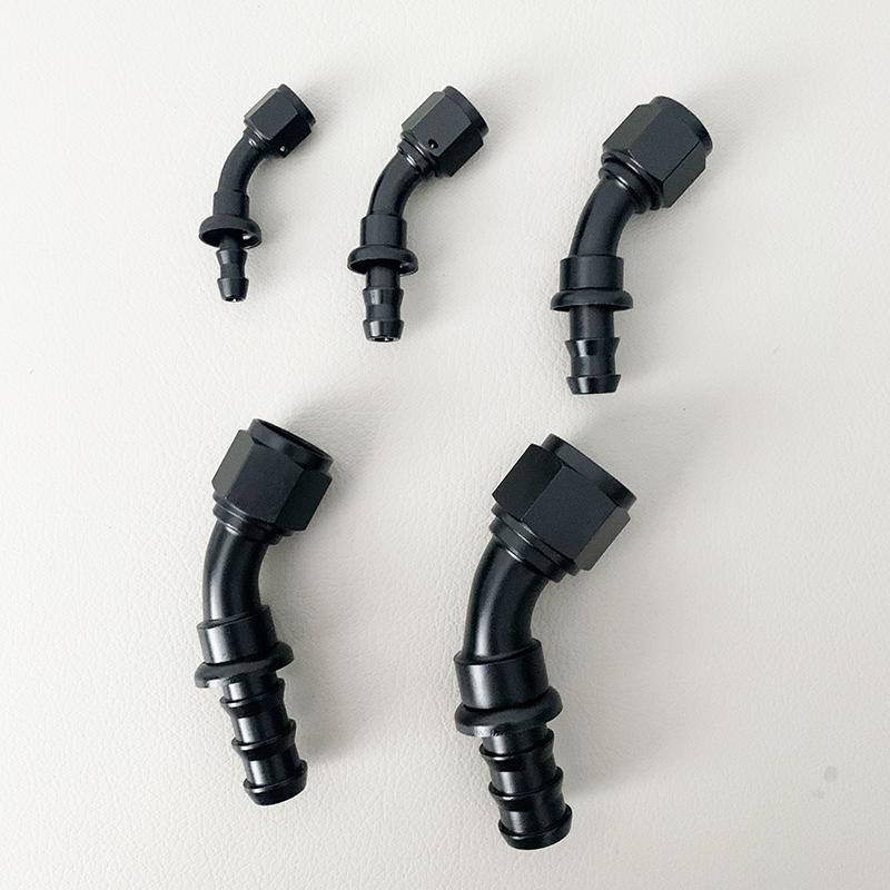 Fitinguri Universale de Capăt de Furtun cu Împingere Combustibil Ulei 0 45 90 180 Grade Furtun Răcire Adaptor de Conexiune AN4 AN6 AN8 AN10 AN12